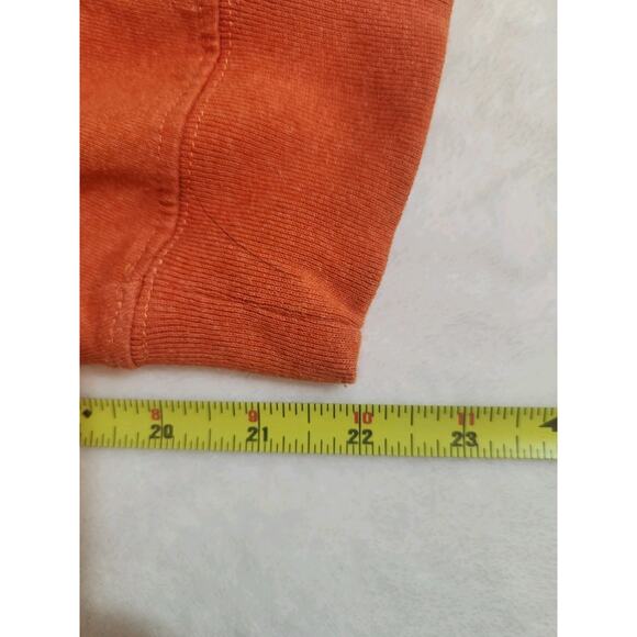 Carhartt Tshirt Mens 2XL Orange Long Sleeve Crew Neck Tee Shirt Loose Fit Logo - Picture 7 of 10